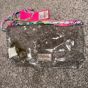 Lily Pulitzer Clear Cosmetic Bag